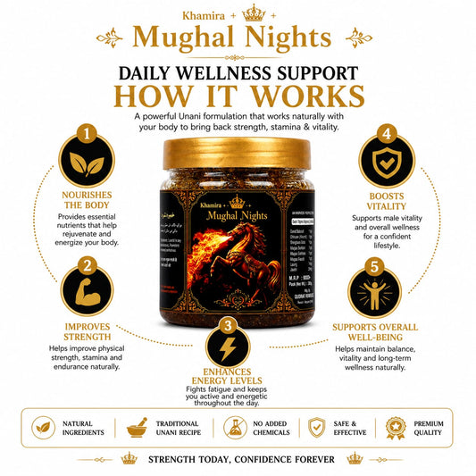 Mughal Nights Majun | Premium Unani Herbal Wellness Formula for Men | Hukamed Naturals