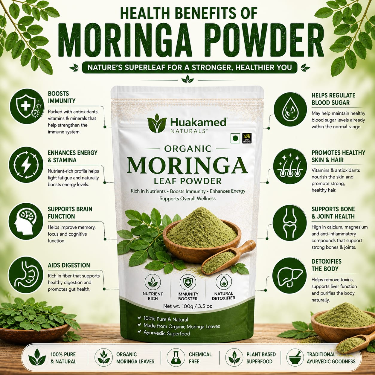 Moringa Powder – Premium Herbal Superfood