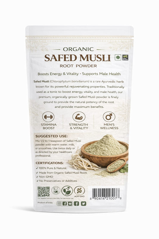 Safed Musli Powder – Premium Herbal Powder