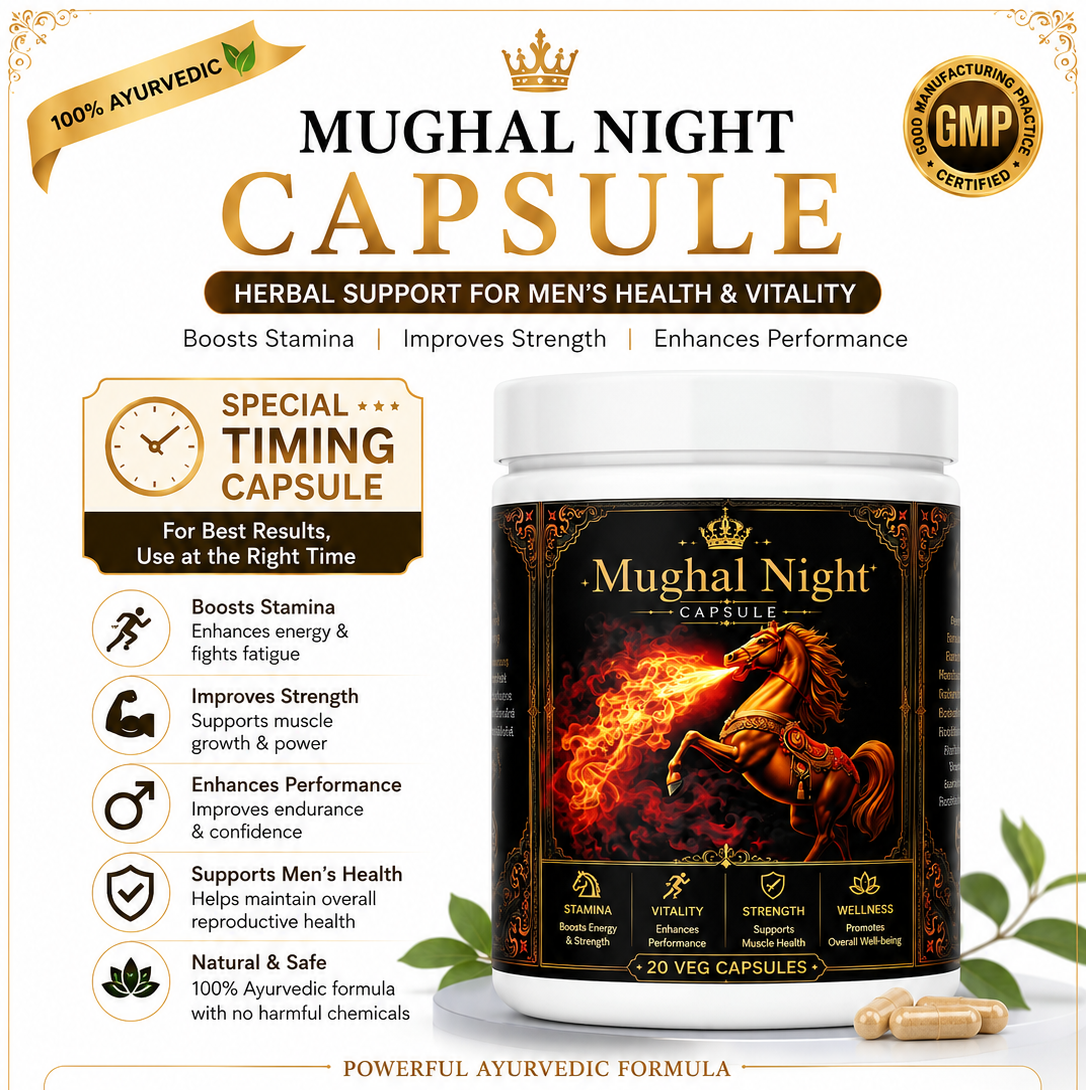 Mughal Nights Capsules – Premium Herbal Wellness Formula | Hukamed Naturals