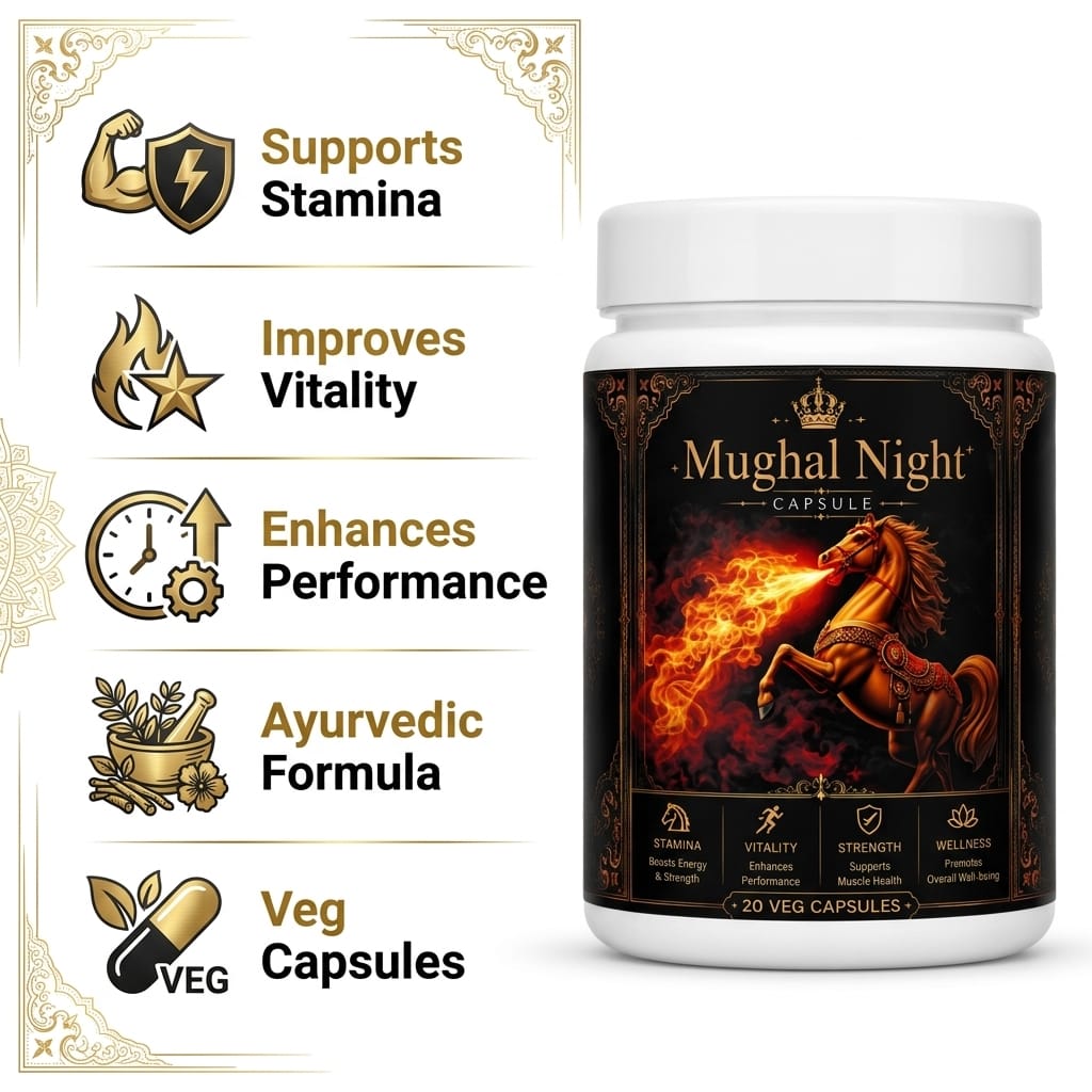 Mughal Nights Capsules – Premium Herbal Wellness Formula | Hukamed Naturals