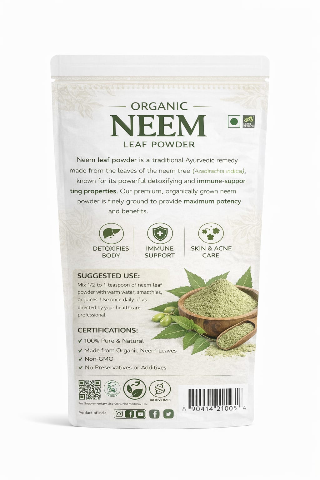 Neem Powder – Premium Herbal Powder