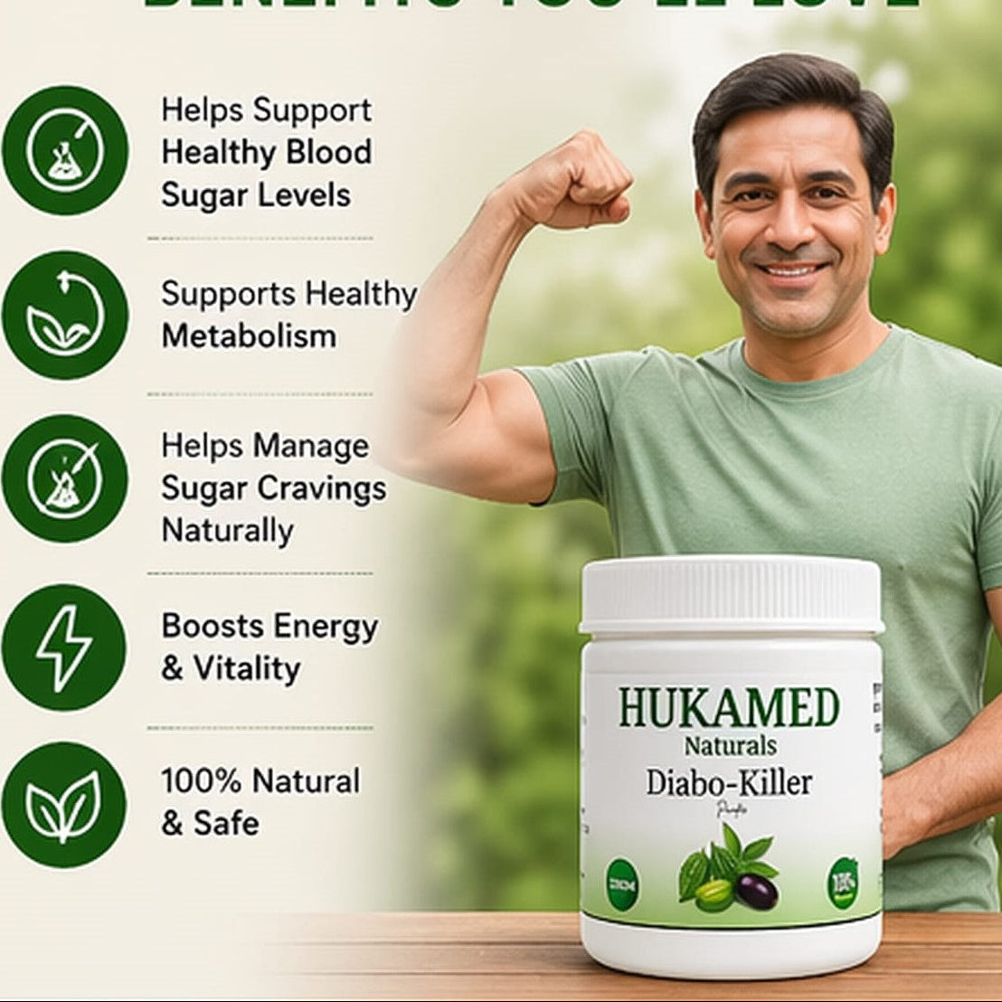Diabo Killer Powder – Premium Herbal Blend by Hukamed Naturals