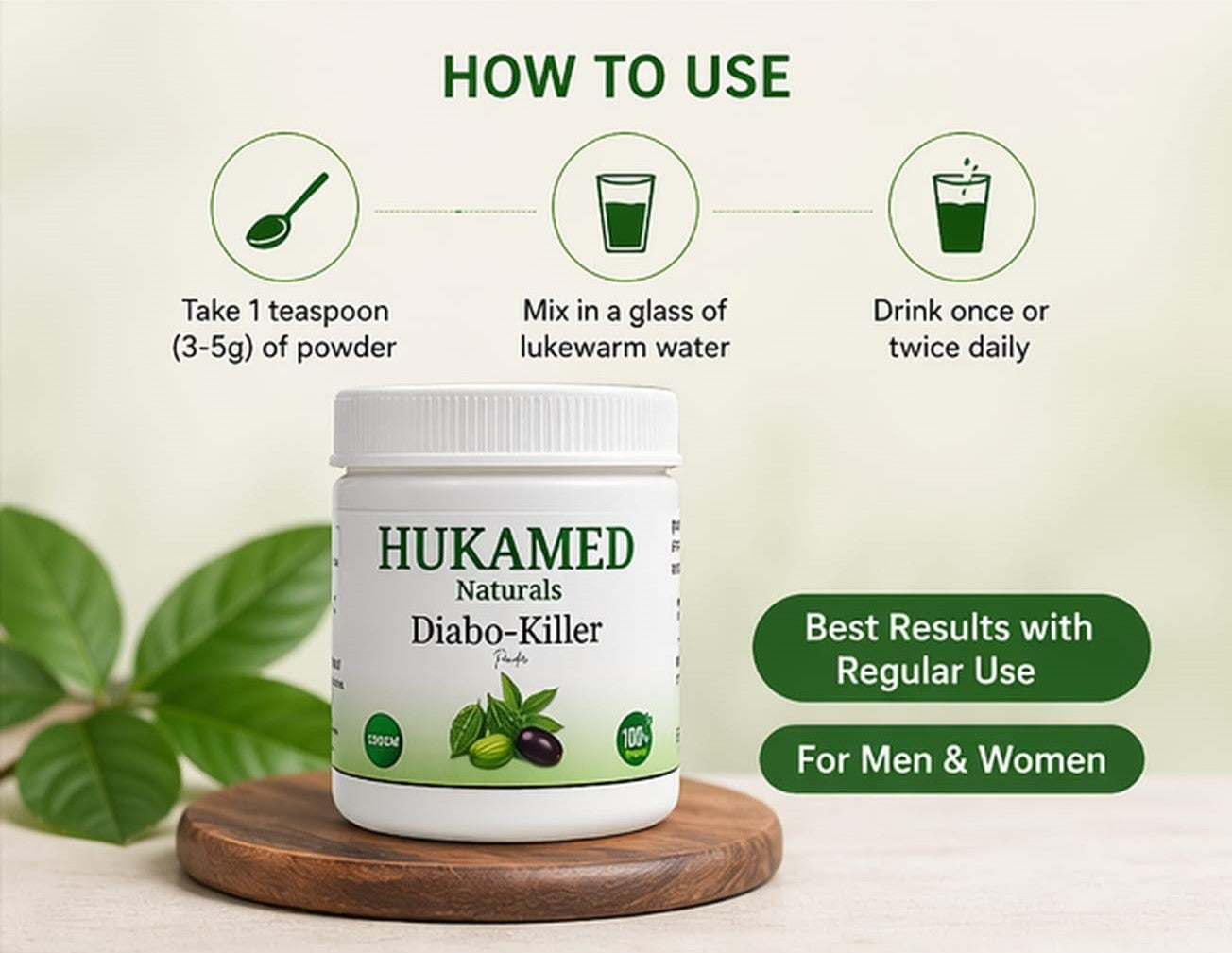 Diabo Killer Powder – Premium Herbal Blend by Hukamed Naturals
