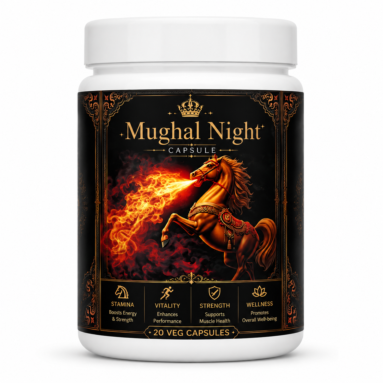 Mughal Nights Capsules – Premium Herbal Wellness Formula | Hukamed Naturals