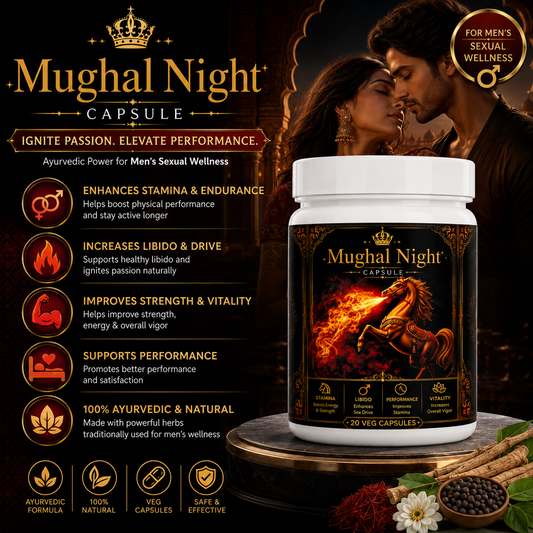 Mughal Nights Capsules – Premium Herbal Wellness Formula | Hukamed Naturals