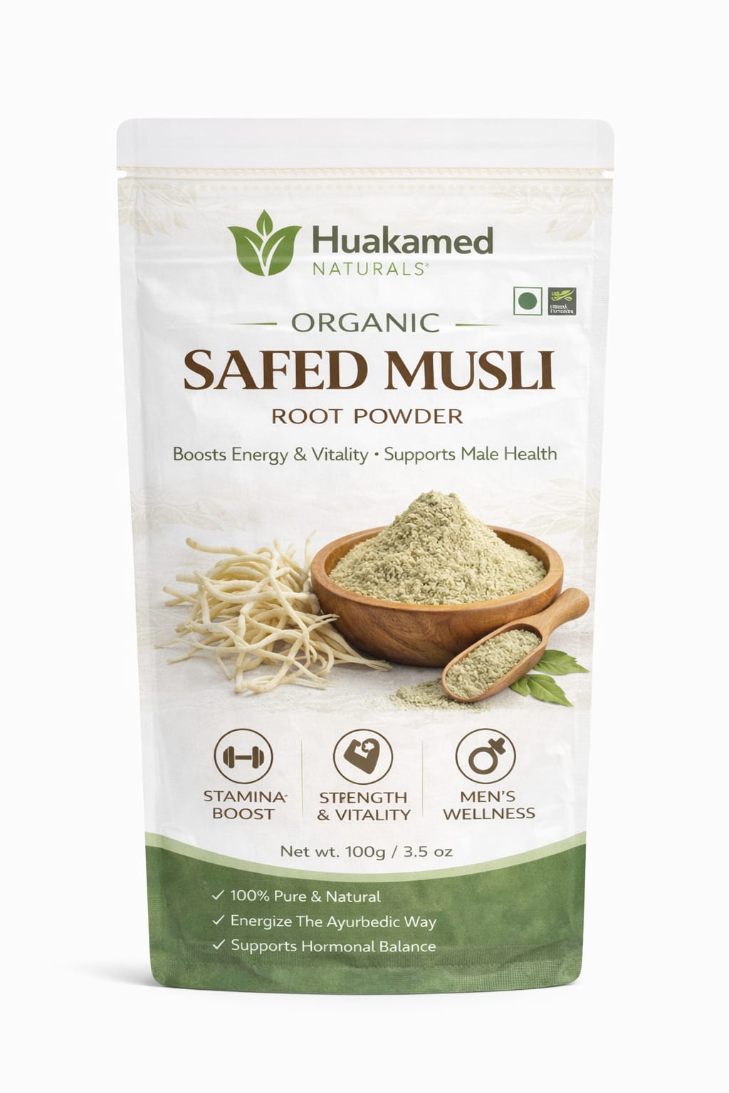 Safed Musli Powder – Premium Herbal Powder
